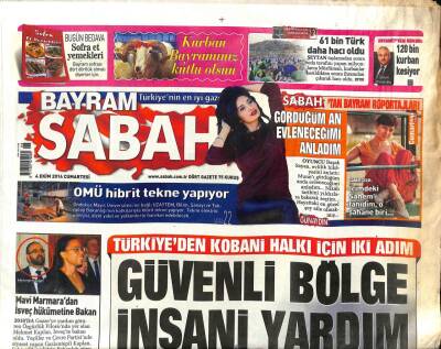 Sabah Gazetesi 4 Ekim 2014 - Mısır Çarşısı Davasında Pınar Selekin Yakalama Kararı Kalktı - İstanbulun Çilesi Anadoluya Kaydı GZ98450 - 1