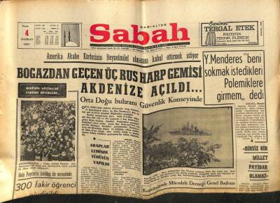 Sabah Gazetesi 4 Haziran 1967 - Vefa Poyrazın Katıldığı Bir Merasimde 300 Fakir Öğrenci Giydirildi GZ77349 - 1