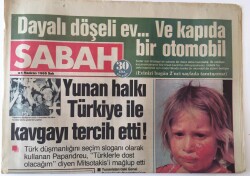 Sabah Gazetesi 4 Haziran 1985 - Yunan Halkı Türkiye İle Kavgayı Tercih Etti GZ16042 - 1