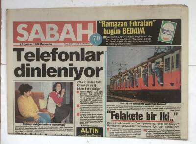 Sabah Gazetesi 4 Haziran 1986 - SHPde İkinci Adam Yarın Belli Olacak GZ8340 - 1