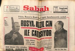 Sabah Gazetesi 4 Mart 1969 - Rusya Kızıl Çin İle Çatışıyor GZ64055 - 1