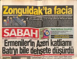 Sabah Gazetesi 4 Mart 1992 - Türkan Şorayın Soğuktu Yağmur Çiseliyordu Filminin Galasında 2.5 Milyar Lira Bağış Toplandı GZ83371 - 1
