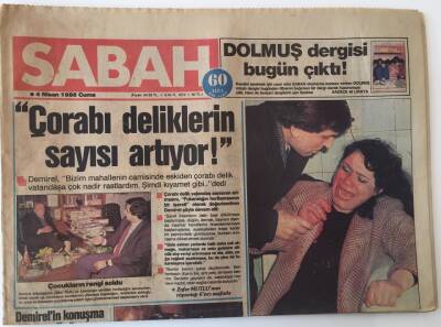 Sabah Gazetesi 4 Nisan 1986 - Gönül Yazar Her Gün İkidefa Yıkanıyor GZ16005 - 1