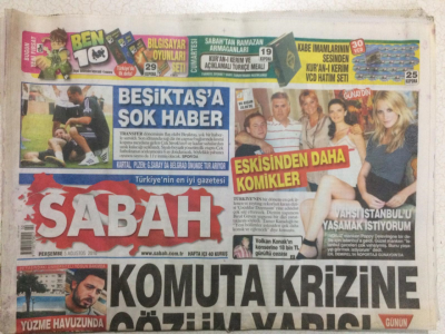 Sabah Gazetesi 5 Ağustos 2010 - Komuta Krizine Çözüm Yarışı GZ27797 - 1