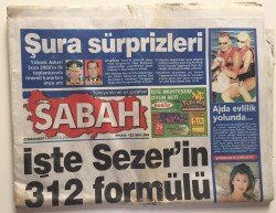 Sabah Gazetesi 5 Haziran 2010 - SezerTCKnın Çok Tartışılan 312 inci Maddesinin 163e benzer Bir Yönetimle Değişmesini Öneriyor GZ6486 - 1