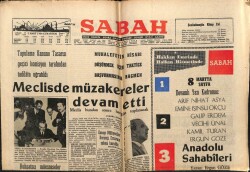 Sabah Gazetesi 5 Mart 1966 - Mecliste Müzakereler Devam Etti GZ64072 - 2