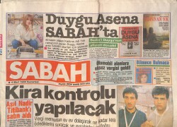 Sabah Gazetesi 5 Mart 1988 - Sabancı: Bu Pahalılıkta Ben De Geçinemiyorum - Bülent Ersoy, Hülya Avşar, Oya Aydoğan Konser Afiş GZ143319 - 1