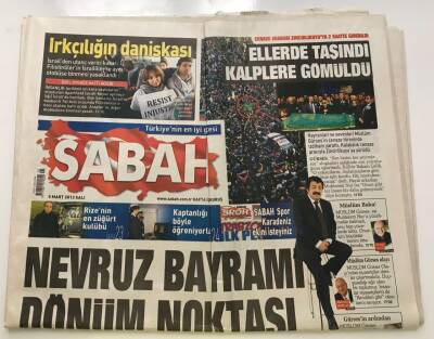 Sabah Gazetesi 5 Mart 2013-Müslüm Babaya Veda-GZ8750 - 1
