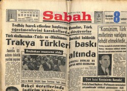 Sabah Gazetesi 5 Mayıs 1966 - Trakya Türkleri Baskı Altında GZ63882 - 1