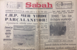 Sabah Gazetesi 5 Mayıs 1967 - CHP Her Yerde Parçalanıyor - GZ12606 - 2