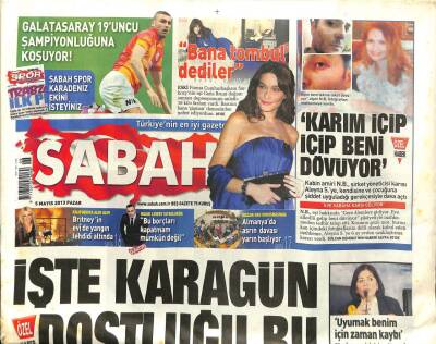 Sabah Gazetesi 5 Mayıs 2013 - Haluk Levent İsyanlarda - 1