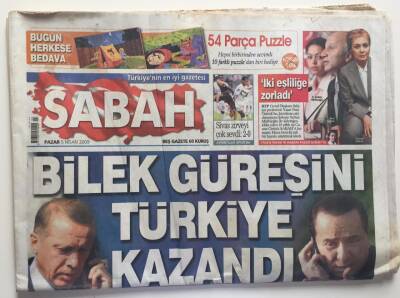 Sabah Gazetesi 5 Nisan 2009 (Günaydın Eki İle) - MF İle Üç Yıllık Anlaşma GZ6487 - 1