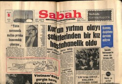 Sabah Gazetesi 5 Şubat 1968 - Kuran Yırtma Olayı Şahitlerinden Bir Kız Hastanelik Oldu GZ64056 - 2