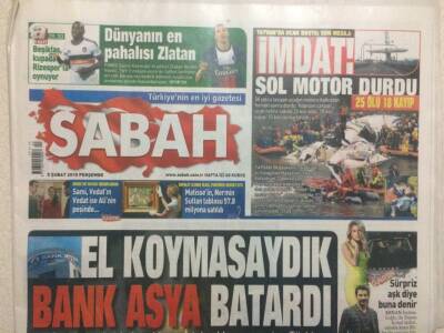 Sabah Gazetesi 5 Şubat 2015 - TmsfEl Koymasaydık Bank Asya Batardı GZ29501 - 1