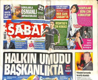 Sabah Gazetesi 5 Şubat 2016 - İsmail Akkol Tutuklandı , Sabancı Ailesi Teşekkür Etti - Akın İpekin 25 Milyon Liralık Lüks Araç Koleksiyonu GZ124712 - 1