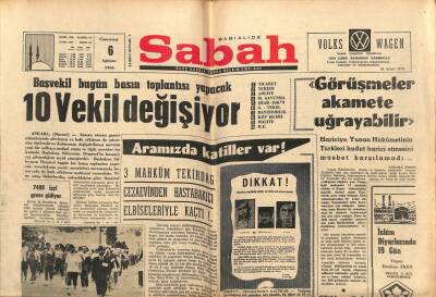 Sabah Gazetesi 6 Ağustos 1966 - Çukurovada Pamuk Ekimi Her Yıl Artıyor GZ80723 - 1