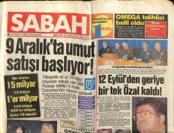 Sabah Gazetesi 6 Aralık 1989 - Altın Kaplama Limousin Geldi GZ62080 - 1