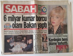 Sabah Gazetesi 6 Aralık 1991 - Genel Kurmaya Verilen Kahve İncelendi Zehir Çıktı GZ11654 - 1
