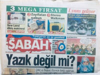 Sabah Gazetesi 6 Aralık 1995 - Denizdeki Harika GZ42710 - 1
