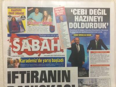 Sabah Gazetesi 6 Aralık 2013 - Erdoğan,Cebi Değil Hazineyi Doldurduk GZ29737 - 1