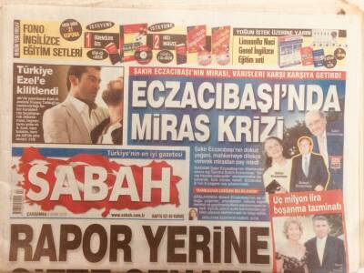 Sabah Gazetesi 6 Ekim 2010 - Rapor Yerine Çifte Cenaze GZ40211 - 1