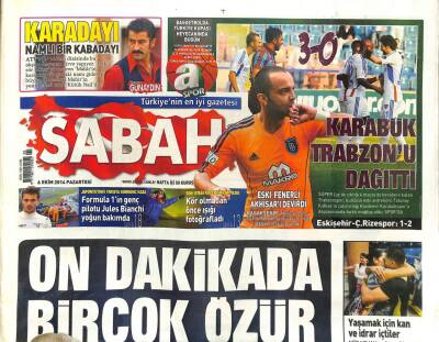 Sabah Gazetesi 6 Ekim 2014 - Süleyman Şah İçin Paraşüt Timi Hazır... - Koalisyon Vurdu , 350 IŞİDçi Öldü GZ98427 - 1