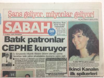 Sabah Gazetesi 6 Eylül 1986 - İbrahim Tatlıses Milletvekili Adaylarını Kıskandırdı GZ50710 - 1