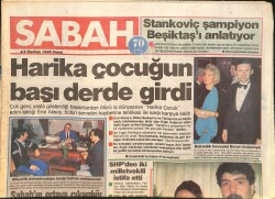 Sabah Gazetesi 6 Haziran 1986 - Çalıkuşu: Ben Kocamı Milyonlara Değişmem - Neşe Erberk'e Tuzak GZ2912 - Gökçekoleksiyon