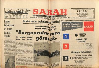 Sabah Gazetesi 6 Mart 1966 - İslamda Anayasa Meselesi GZ64073 - 1