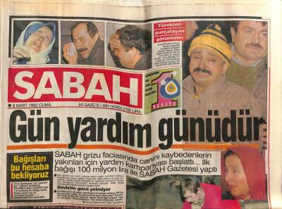Sabah Gazetesi 6 Mart 1992 - Özal Ve Yılmaz Ocaklar Kapatılsın Demirel İnceleriz GZ76619 - 1