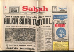 Sabah Gazetesi 6 Mayıs 1969 - Halkın Sabrı Taşıyor GZ63892 - 2