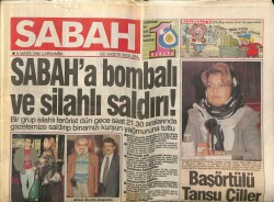 Sabah Gazetesi 6 Mayıs 1992 - Baş Örtülü Tansu Çiller GZ61551 - 2