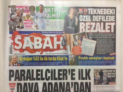 Sabah Gazetesi 6 Mayıs 2014 - Paralelcilere İlk Dava Adanadan GZ27972 - 1