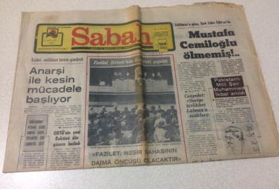 Sabah Gazetesi 6 Nisan 1976 - Anarşi İle Kesin Mücadele Başlıyor - GZ15468 - 2