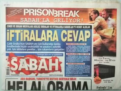 Sabah Gazetesi 6 Nisan 2009 Medeniyetler Bugün İstanbulda Buluşuyor -GZ37787 - 1