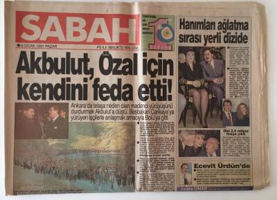 Sabah Gazetesi 6 Ocak 1991 - Körfezde Yer Gök Silahla Doldu GZ11657 - 1