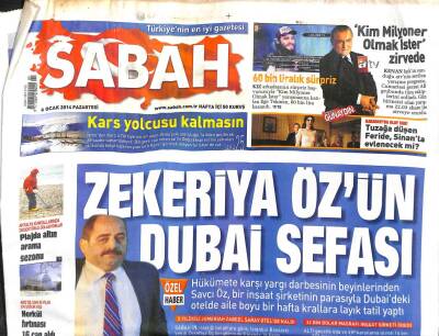 Sabah Gazetesi 6 Ocak 2014 - Zekeriya Özün Dubai Sefası GZ107025 - 1
