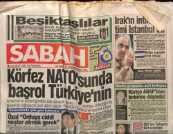 Sabah Gazetesi 6 Şubat 1991 - Kuveyt Sahili Ateş Altında GZ62867 - 1