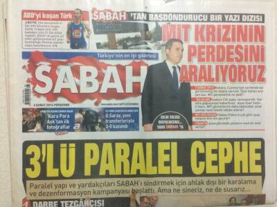 Sabah Gazetesi 6 Şubat 2014 - 3lü Paralel Cephe GZ29740 - 1