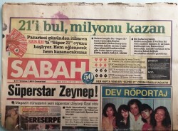 Sabah Gazetesi 6 Temmuz 1985 Nazan Şoray İçin Silahlar Patladı - GZ44203 - 1