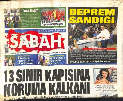 Sabah Gazetesi 6 Temmuz 2015 - Körfez Köprüsünün En Ağır Tabliyesi - Prof. Hatipoğlu İlk Kez İçini Döktü GZ124753 - 1