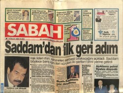 Sabah Gazetesi 7 Aralık 1990 - Saddamdan İlk Geri Adım GZ62131 - 1