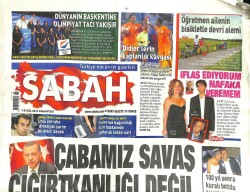 Sabah Gazetesi 7 Eylül 2013 - Erdoğan Çabamız Savaş Çığırtkanlığı Değil GZ101207 - 1