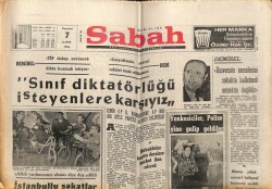 Sabah Gazetesi 7 Kasım 1966 - Demirel Sınıf Diktatörlüğü İsteyenlere Karşıyız GZ64044 - 1