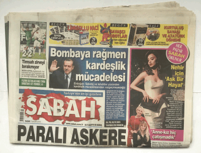 Sabah Gazetesi 7 Kasım 2010 - Paralı Askere 2500 TL Maaş GZ5872 - 2