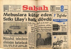 Sabah Gazetesi 7 Mayıs 1966 - Mebuslara Küfür Eden Sıtkı Ulayı Halk Dövdü GZ63958 - 1