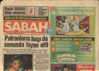 Sabah Gazetesi 7 Mayıs 1986 - Semra Özal Ajda Pekkana Bakanlık Teklifi Yaptı GZ114286 - 1