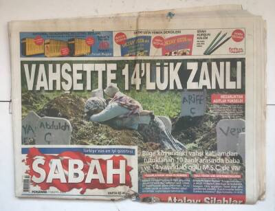 Sabah Gazetesi 7 Mayıs 2009 - Vahşette 14lük Zanlı GZ7559 - 1