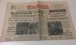 Sabah Gazetesi 7 Nisan 1967 - Boğazlarda Trafik Düzenlenecek - GZ15413 - 2