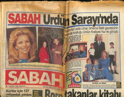 Sabah Gazetesi 7 Nisan 1991 - SABAH Ürdün Sarayında GZ62135 - 1